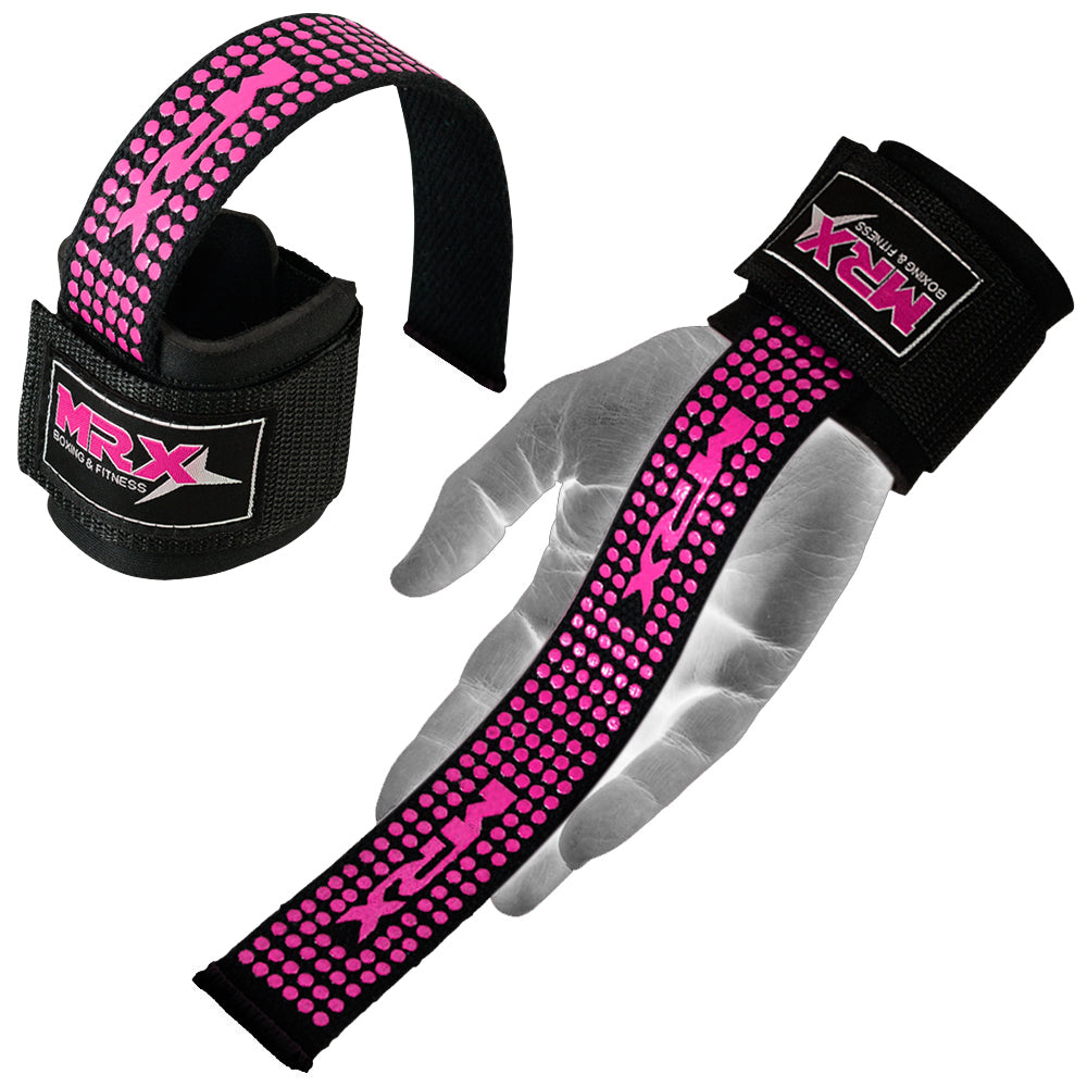 MRX Weight Lifting Bar Straps With Wrist Wraps Heavy Duty Bodybuilding Workout Gym Strap - Triathlete Store