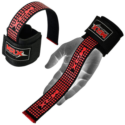 MRX Weight Lifting Bar Straps With Wrist Wraps Heavy Duty Bodybuilding Workout Gym Strap - Triathlete Store