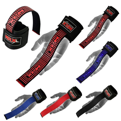 MRX Weight Lifting Bar Straps With Wrist Wraps Heavy Duty Bodybuilding Workout Gym Strap - Triathlete Store