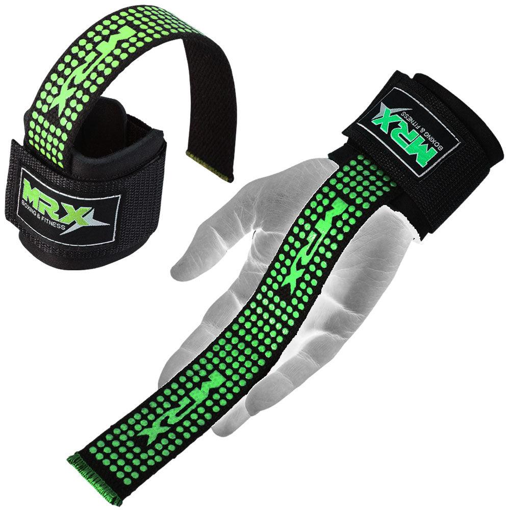 MRX Weight Lifting Bar Straps With Wrist Wraps Heavy Duty Bodybuilding Workout Gym Strap - Triathlete Store