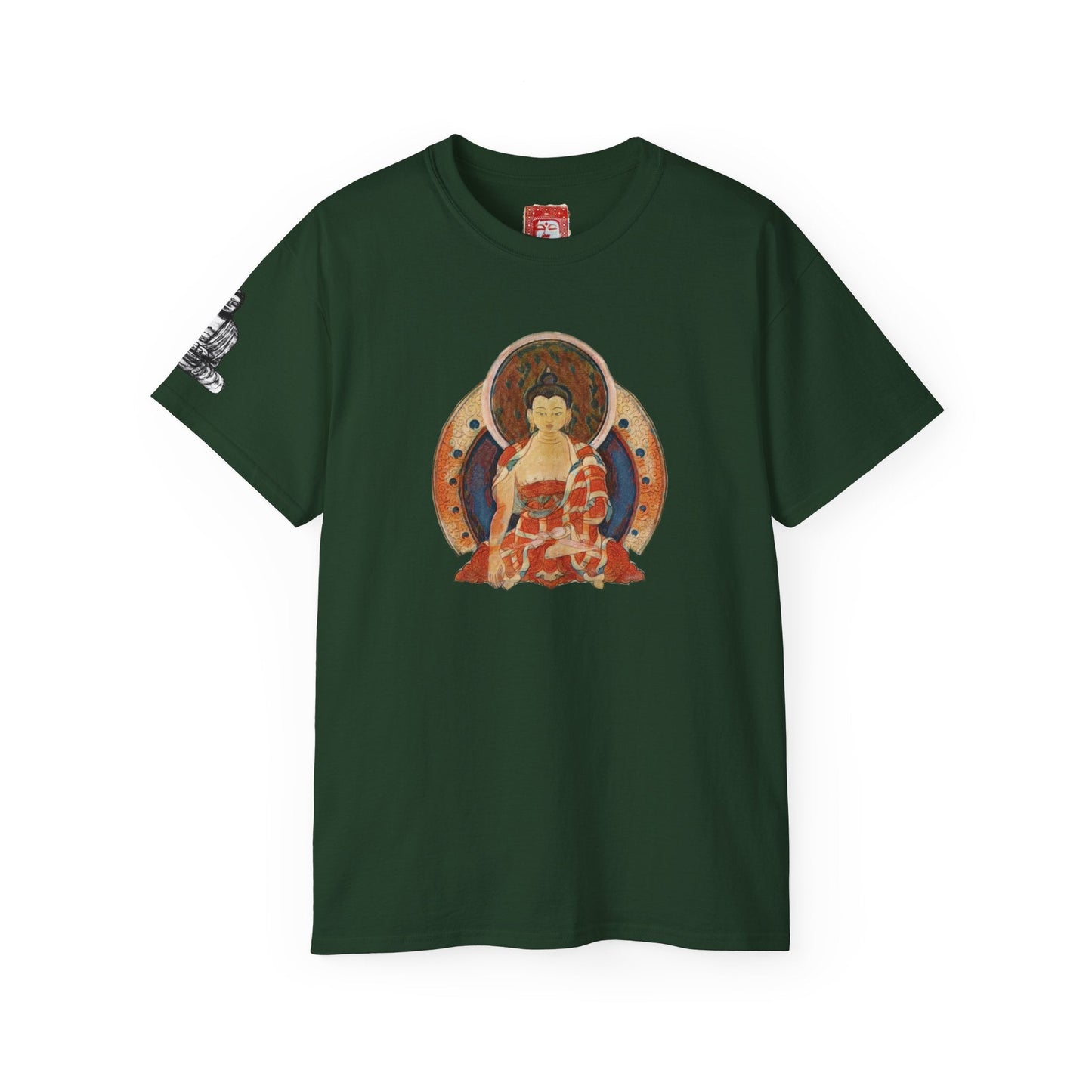 Fine Art Buddha Oil Paint Print Unisex Ultra Cotton Tee