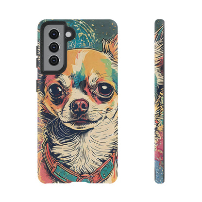 Abstract Chihuahua Tough Phone Cases