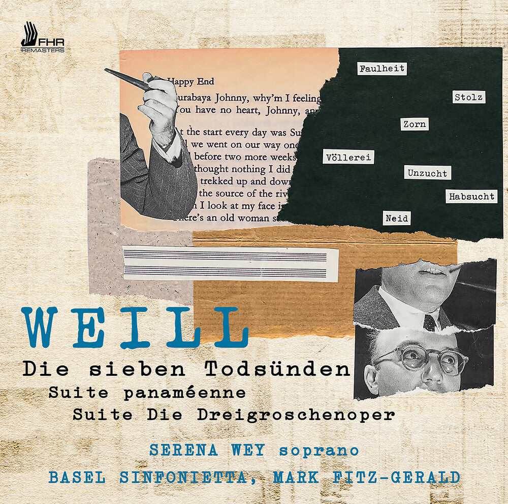 Weill / Wey / Sinfonietta - Die Dreigroschenoper Die Sieben Todsunden Suite Music CD