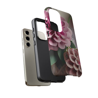 Elegant Paper Flowers Tough Phone Case
