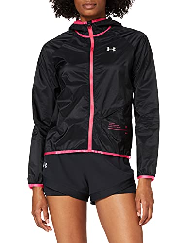 Under Armour Women's Qualifier Storm Packable Jacket , Black (003)/Reflective , Small