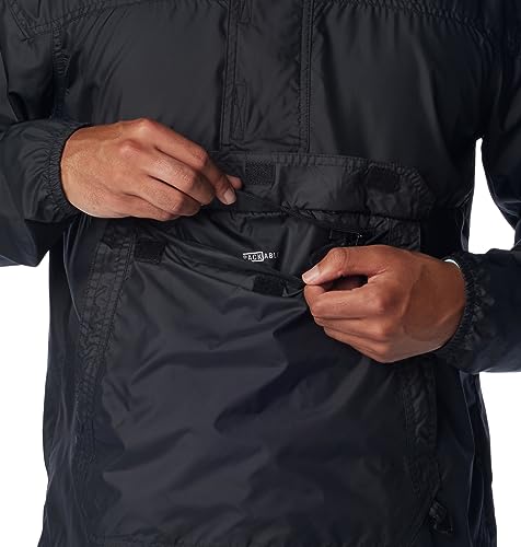 Columbia Men's Standard Challenger Windbreaker, Black, Large