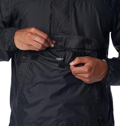 Columbia Men's Standard Challenger Windbreaker, Black, Large