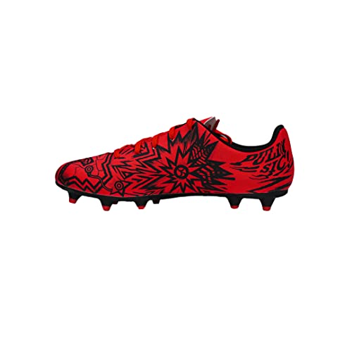 PUMA Christian Pulisic Youth Firm Ground Soccer Cleats (Toddler/Little Kid/Big Kid), Perfected for Natural and Artificial Playing Surfaces (Red/Black, us_footwear_size_system, big_kid, men, numeric, medium, numeric_5)