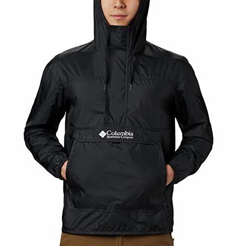 Columbia Men's Standard Challenger Windbreaker, Black, Large