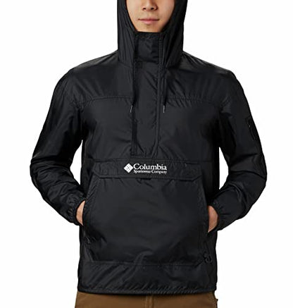 Columbia Men's Standard Challenger Windbreaker, Black, Large
