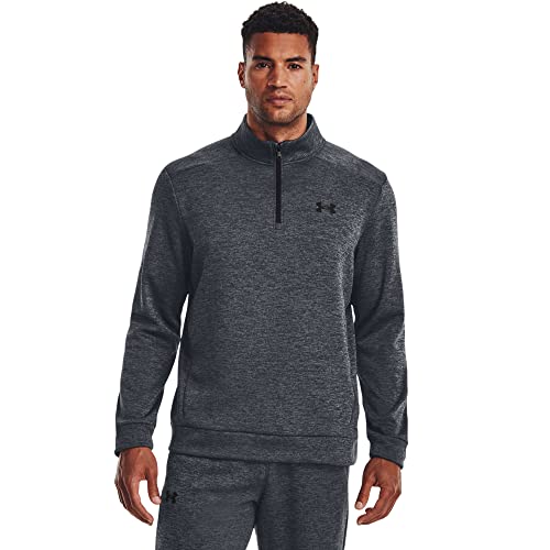 Under Armour Mens ArmourFleece 1/4 Zip , (012) Pitch Gray / / Black , Large