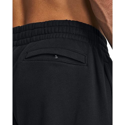 Under Armour Men's Standard Rival Fleece Graphic Joggers, (001) Black / / White, X-Large
