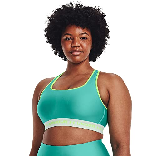 Under Armour Cross-Back Mid Pocket Bra Neptune/Sea Mist/Quirky Lime XS (US 0-2)