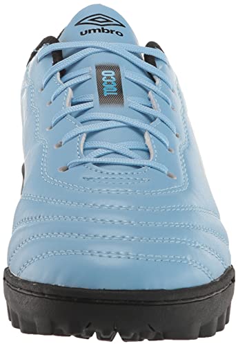 Umbro Men's Tocco 3 League TF Soccer Turf Shoe, Allure/Black/Blue, 9.5