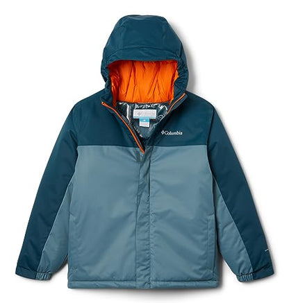 Columbia Boy's Hikebound™ Insulated Jacket (Little Kids/Big Kids) Metal/Night Wave 2XS (4-5 Little Kids)