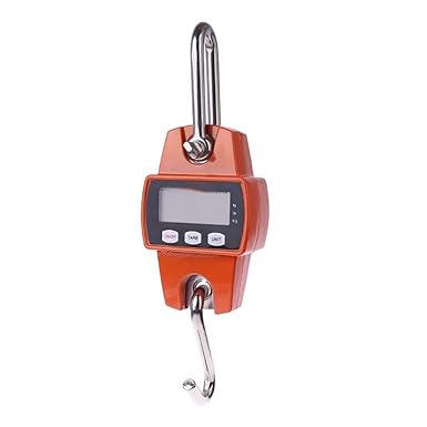 Luggage Scale, Hooking Scale Electric Hook Scale Hanging Digital Balance Scale with Dismountable S-Hook Pounds Kg Unit for Weighing Luggages Vertically Place