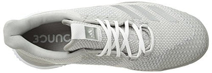 adidas Women's Crazyflight Bounce 2 Volleyball Shoe, White/Silver Metallic/Grey, 7.5 M US