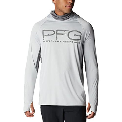 Columbia Men's Terminal Tackle Vent Hoodie, Cool Grey/City Grey, Medium