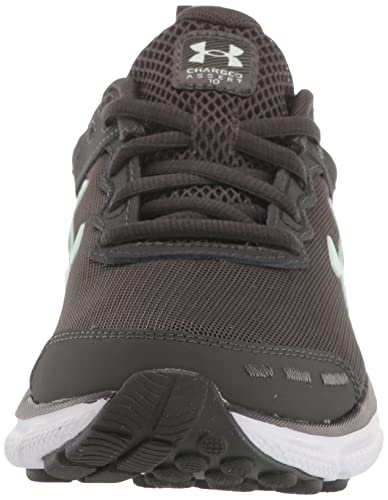 Under Armour Women's Charged Assert 10 Running Shoe, (103) Jet Gray/Jet Gray/Aqua Foam, 9