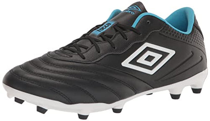 Umbro Men's Tocco 3 Premier FG Soccer Cleat, Black/White/Blue, 11