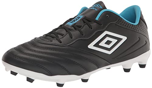 Umbro Men's Tocco 3 Premier FG Soccer Cleat, Black/White/Blue, 11