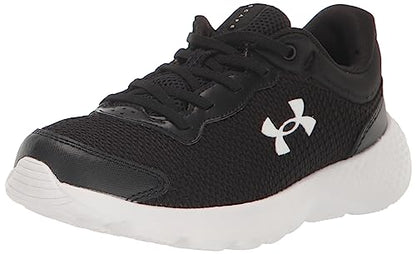 Under Armour Boy's Pre School Escape 4 Alternate Closure Running Shoe, (001) Black/White/White, 2.5 Little Kid