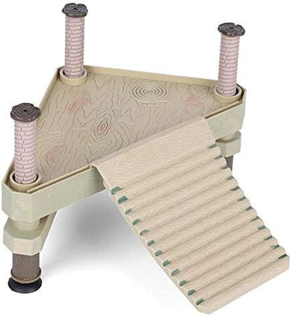 Floating Turtle Pier Basking Platform & Ramp – Self-Leveling Aquatic Dock