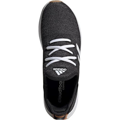 adidas Women's Cloudfoam Pure Sneaker, Black/White/Grey, 9