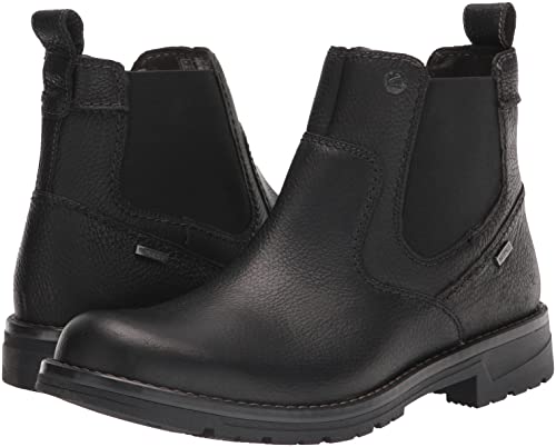Clarks Men's Morris Up Waterproof Chelsea Boot, Black, 9 Wide