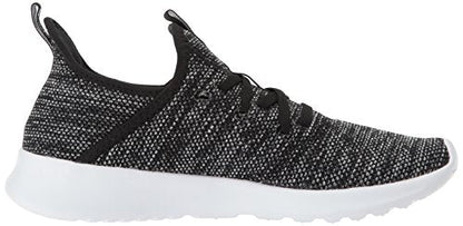 adidas Women's Cloudfoam Pure 2.0 Running Shoe, Black/Black/White, 5