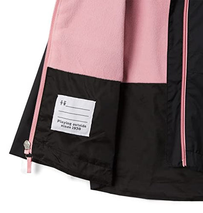 Columbia Toddler Girls Rain-Zilla Jacket, Black, 2T