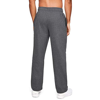 Under Armour Men's Hustle Fleece Pant Carbon | White 3XL