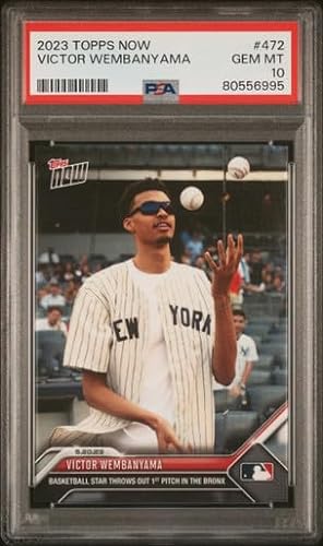 Graded 2023 Topps Now Victor Wembanyama #472 Rookie RC Basketball Card PSA 10 Gem Mint