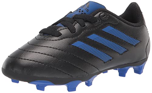 adidas Goletto VIII Firm Ground Soccer Shoe, Core Black/Royal Blue/Core Black, 13 US Unisex Little Kid (4-8 Years)