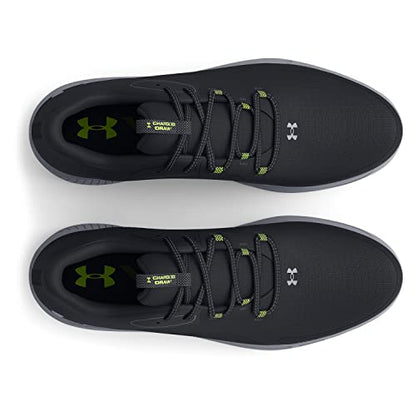 Under Armour Men's Charged Draw 2 Spikeless Cleat Golf Shoe, (001) Black/Black/Steel, 11