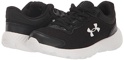 Under Armour Boy's Pre School Escape 4 Alternate Closure Running Shoe, (001) Black/White/White, 2.5 Little Kid