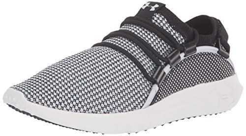 Under Armour Women's RailFit TXT Sneaker, Black/Elemental, 10