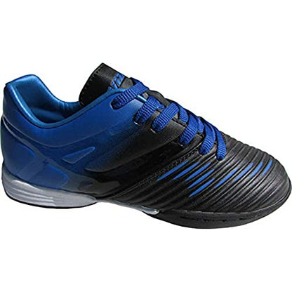 Vizari Kids Liga in Indoor Soccer Shoes | Boys and Girls (Blue/Black, 12.5)