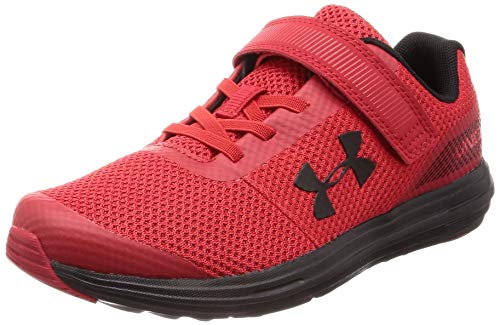 Under Armour Pre School Surge RN Alternate Closure Sneaker, Red (600)/Black, 11 US Unisex Little Kid