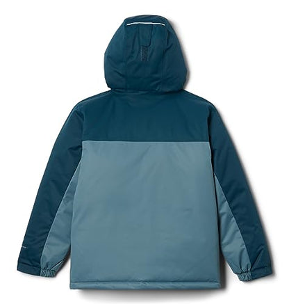 Columbia Boy's Hikebound™ Insulated Jacket (Little Kids/Big Kids) Metal/Night Wave 2XS (4-5 Little Kids)