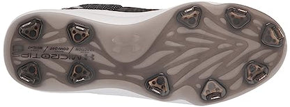Under Armour Women's Glyde 2.0 MT Softball Shoe, (001) Black/Black/Metallic Silver, 5.5