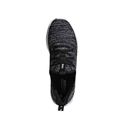 adidas Women's Cloudfoam Pure 2.0 Running Shoe, Black/Black/White, 5