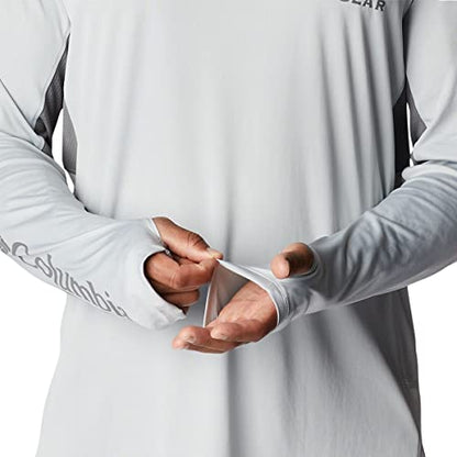 Columbia Men's Terminal Tackle Vent Hoodie, Cool Grey/City Grey, Medium