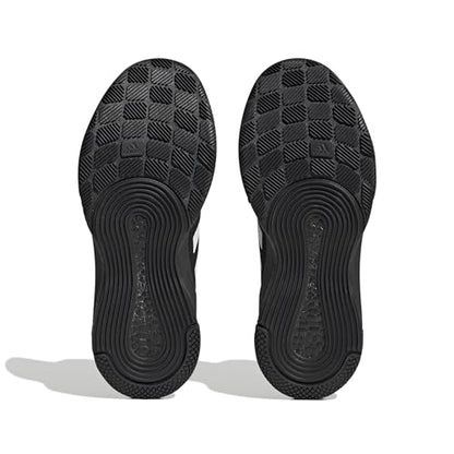 adidas Women's Crazyflight Mid Sneaker, Black/White/Carbon, 8