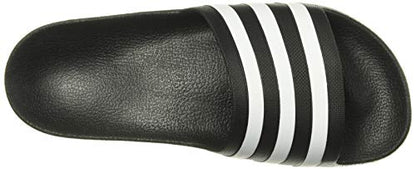 adidas Unisex Adilette Aqua Slides Sandal, Core Black/White/Core Black, 9 US Men