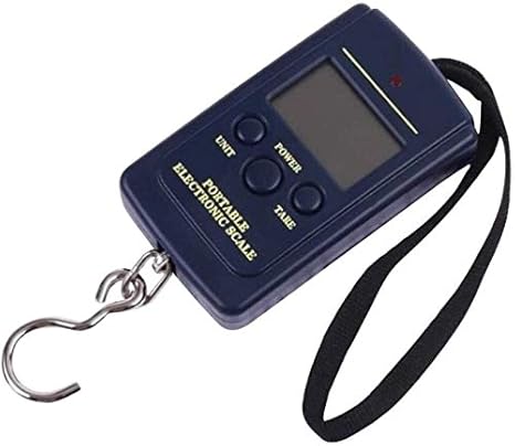 Electronic Portable Spring Hanging Hook Scale LCD Display Fishing Scale for Kitchen Luggage Postal Balance Weight