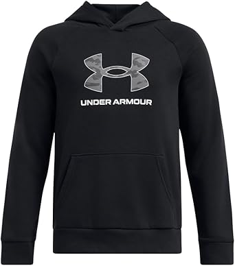 Under Armour Boys' Rival Fleece Big Logo Print Fill Hoodie