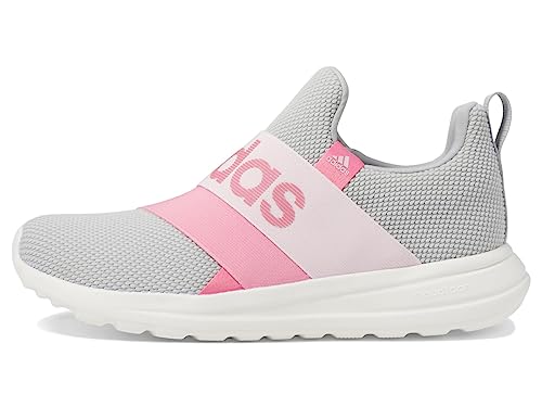 adidas Girl's Lite Racer Adapt 6.0 (Little Kid/Big Kid) Grey Two/Pink Fusion/Bliss Pink 1 Little Kid M