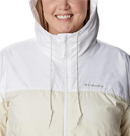 Columbia Women's Flash Challenger Lined Windbreaker, Chalk/White, Medium