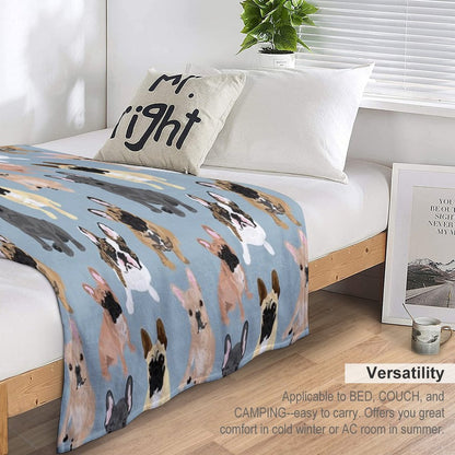 Frenchie Throw Blanket